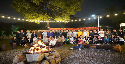 The outdoor team building activity was a great success!